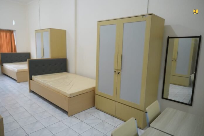 Tampilan kamar Sekolah Rakyat.