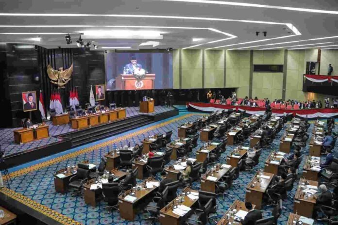 Rapat paripurna DPRD DKI Jakarta.