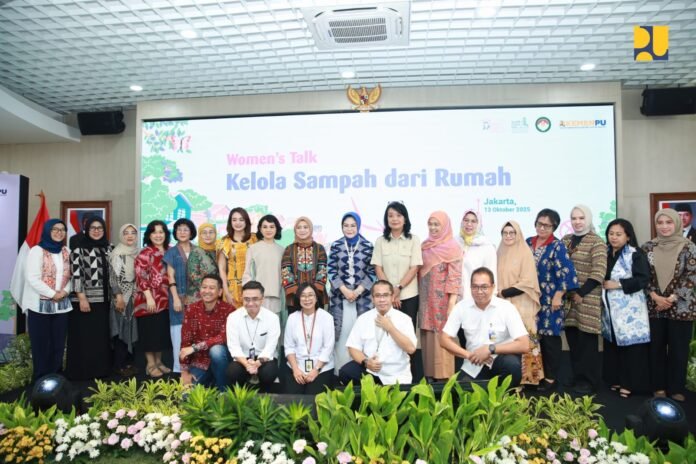 Kementerian Pekerjaan Umum (PU) menyelenggarakan acara Women’s Talk Kelola Sampah dari Rumah.
